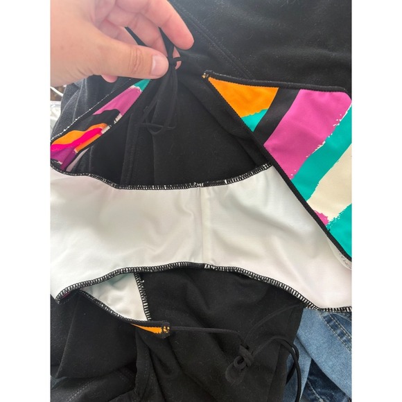 NWT - Vanessa Mooney The Aubrey Bikini Bottom – Multi – Size Large - Picture 4 of 4